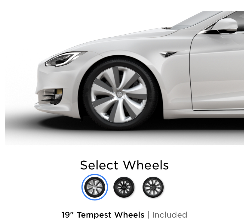 Tesla Model S Tempest wheels