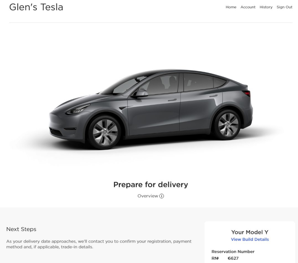 Tesla Model Y Glen prepare for delivery Canada 2