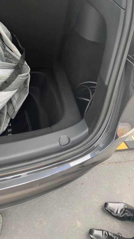Tesla Model Y rear trunk open 2