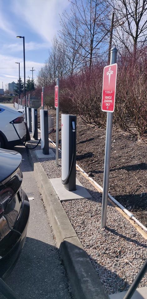 Surrey Tesla Supercharger