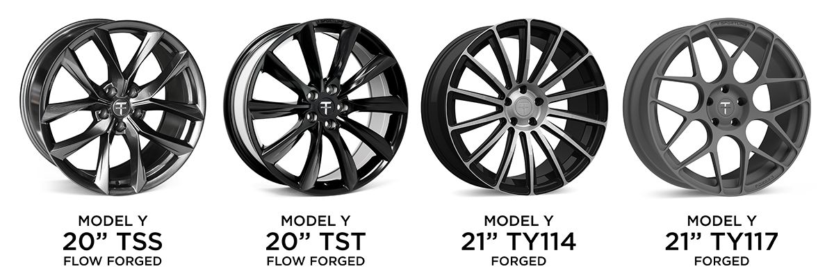 T Sportline wheel options Model Y