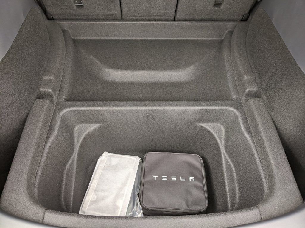 Tesla Model Y rear cargo no cover