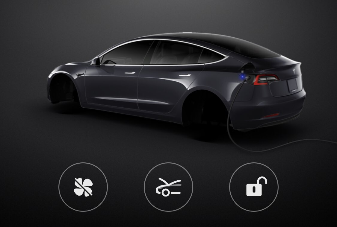 Tesla Model 3 avatar without aero covers missing