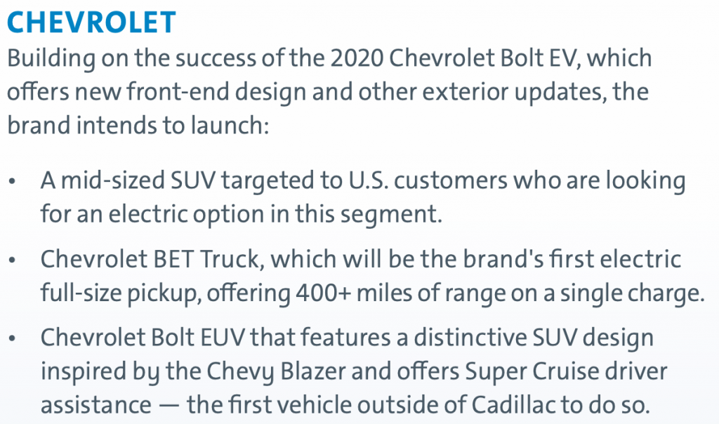 Chevy Sustainability Report
