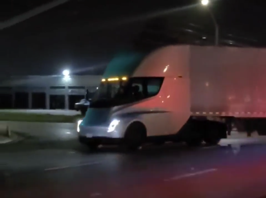 Tesla Semi Prototype Spotted Showing Off Impressive Acceleration Video