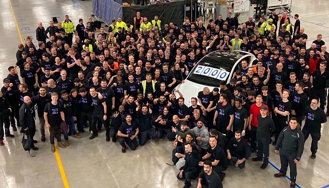 Tesla Giga Berlin Achieves Model Y Production Per Week Milestone