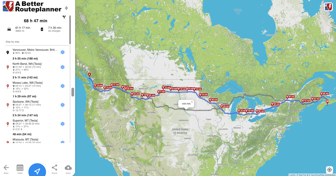 Tesla Charging Route Planner Tesla Updates Trip Planner To Include Model 3 Sr+, Model Y, And All New Epa  Ranges - Drive Tesla