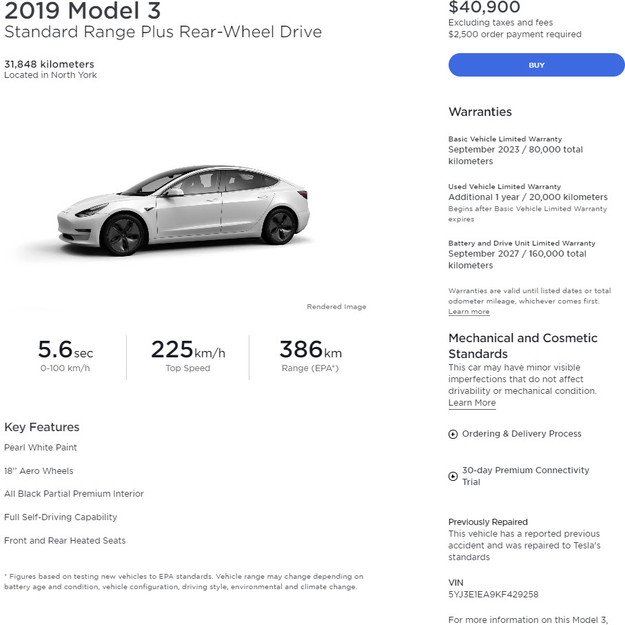 Trade in value tesla model deals 3