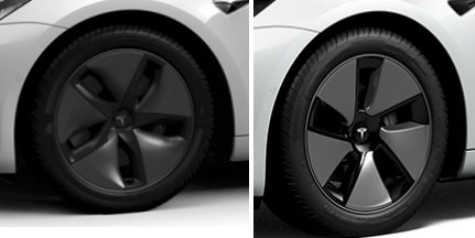 Tesla new store aero wheels