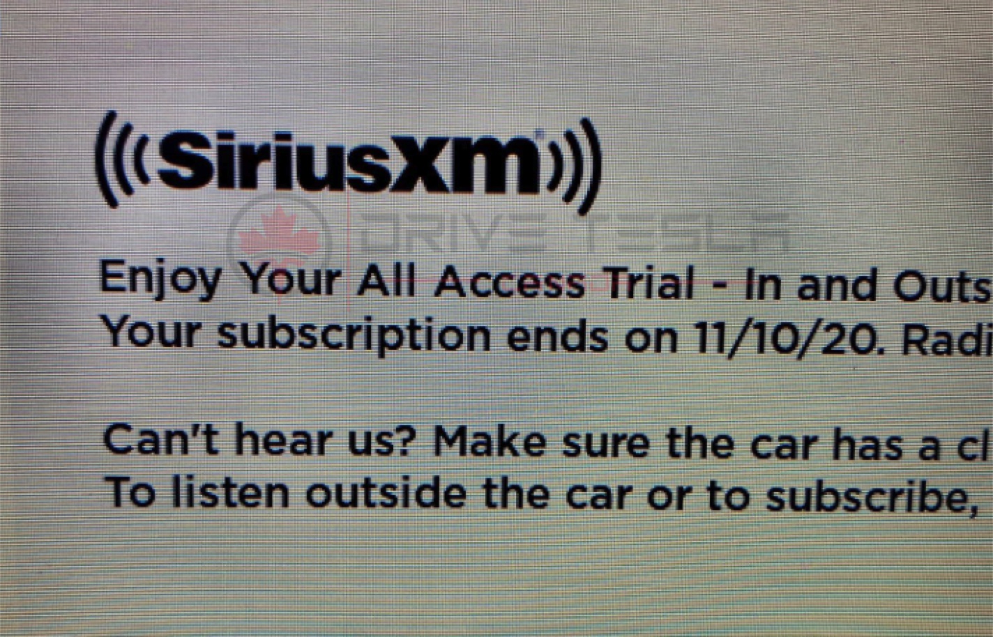 New Sirius XM interface and free trial finally arrives in Canada - Drive  Tesla