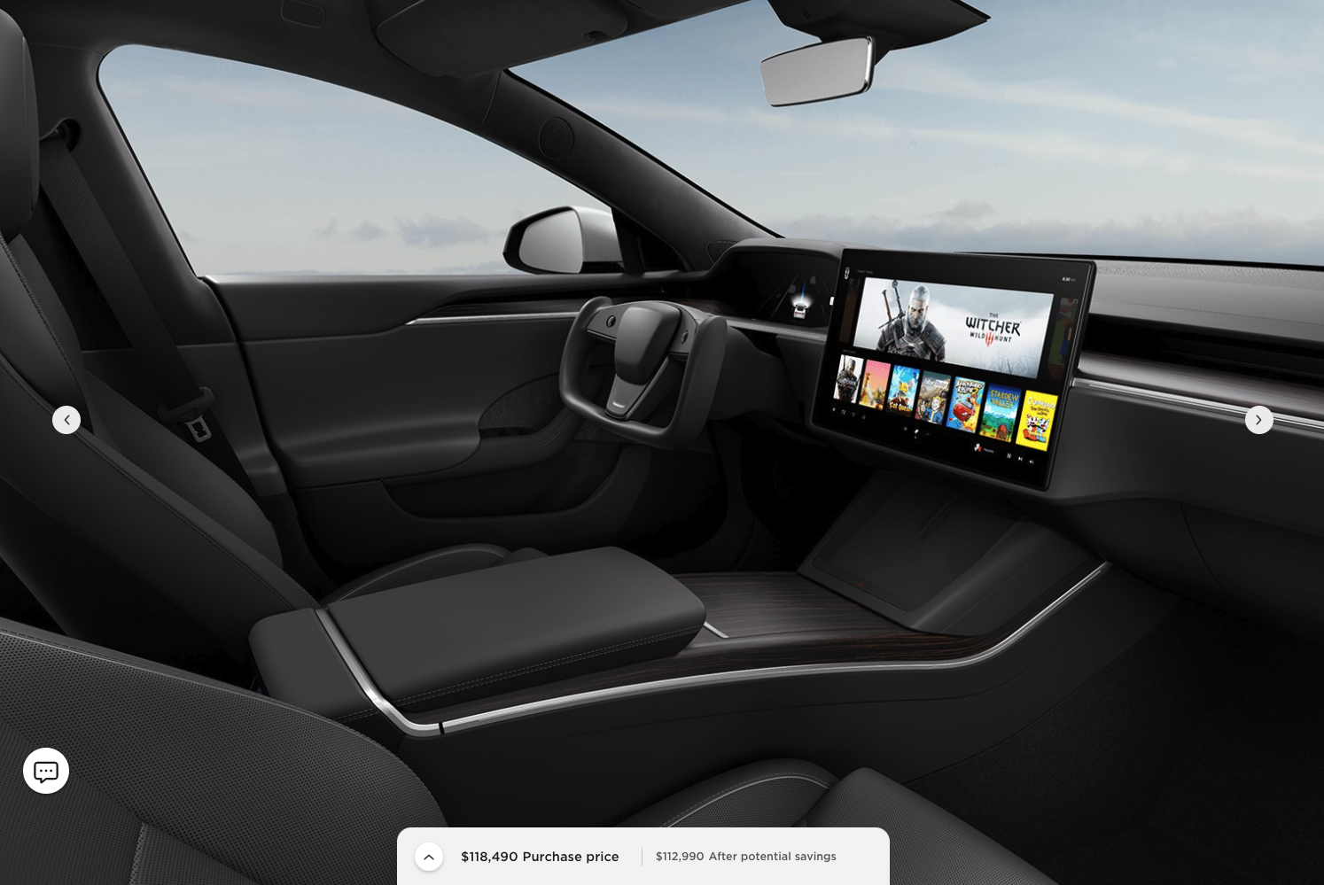 Tesla model deals x interior black