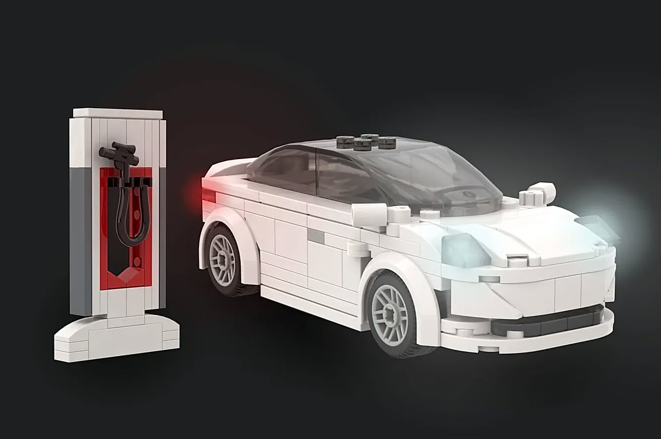 Vote to turn this Lego Tesla Showroom and Supercharger station