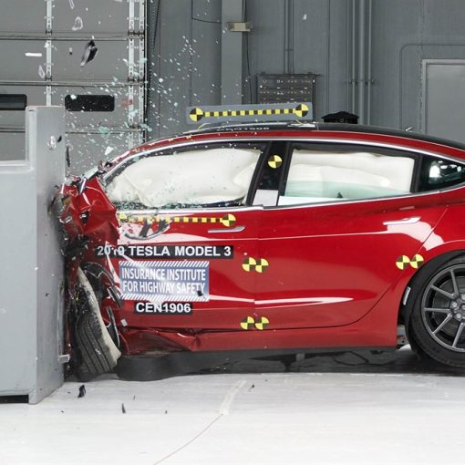 Tesla Model 3 IIHS crash test