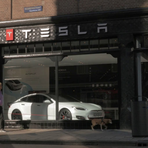 Tesla store in Amsterdam, Netherlands