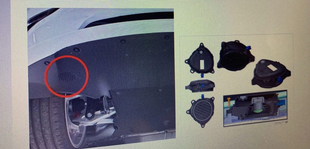 tesla pedestrian warning sound