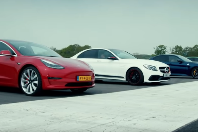 BBC Top Gear Tesla Performance Model 3