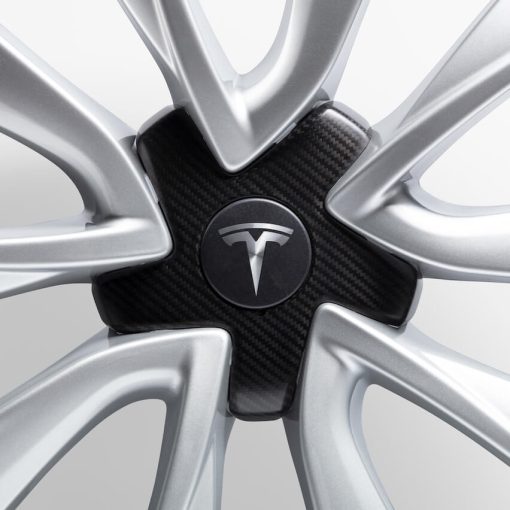 Carbon Fibre center cap Tesla