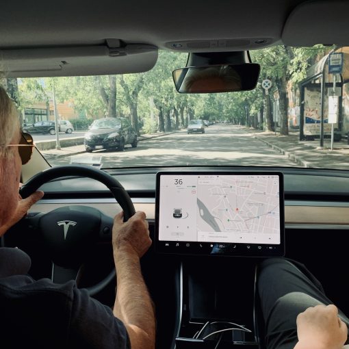 Dario Benuzzi driving Model 3