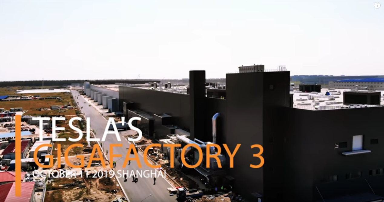 Gigafactory 3 China October 2019