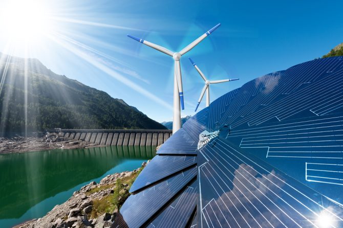 Hydro Solar Wind power