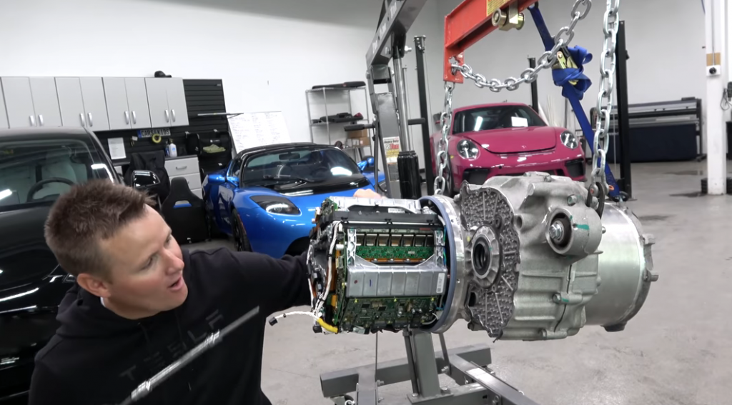 Inside Tesla Model S engine