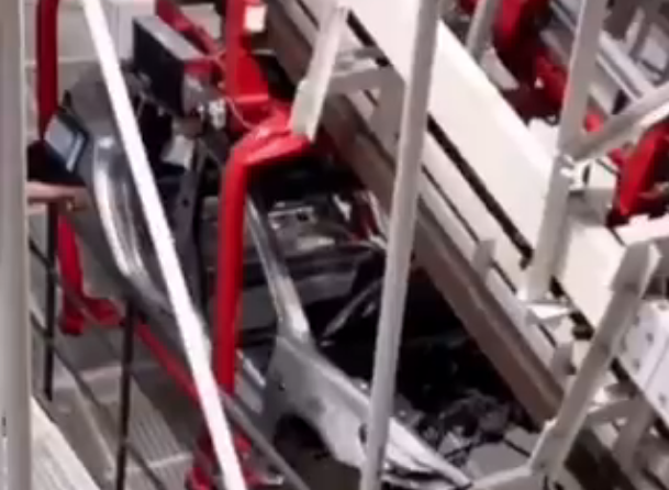 Leaked Gigafactory 3 video