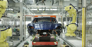 Porsche Taycan being built
