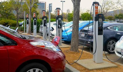 Public EV charging station