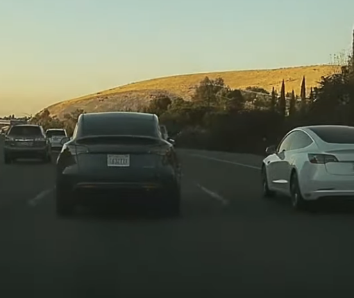 Tesla Model Y next to Model 3