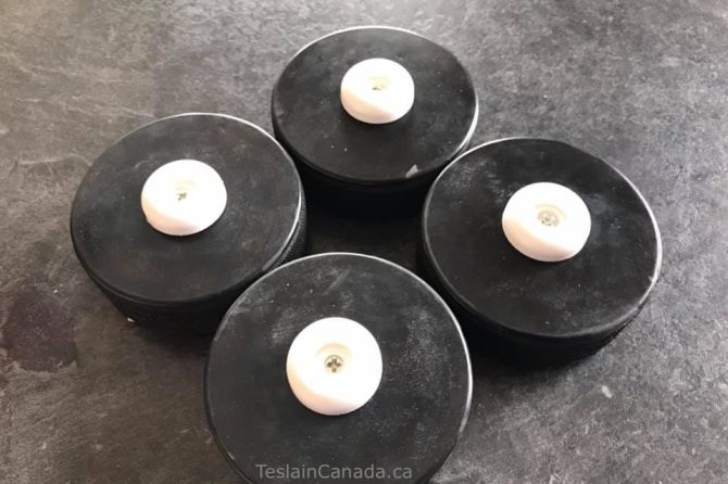 Tesla jack pads from Canadian Tire