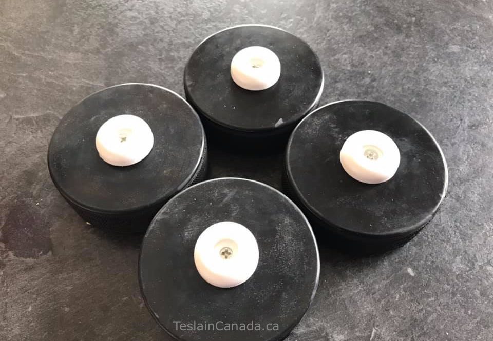 Tesla jack pads from Canadian Tire