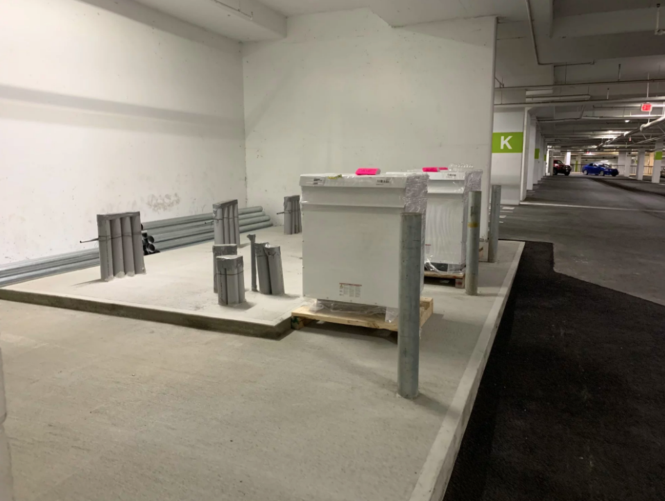 Abbotsford BC Tesla Supercharger Cabinets