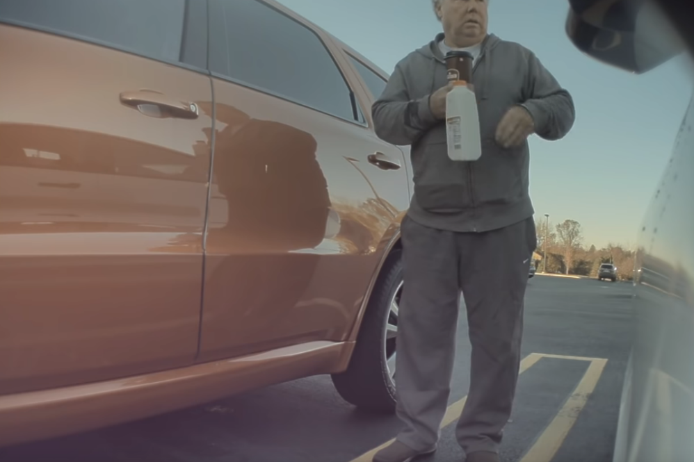 Coffee vandal on Sentry mode