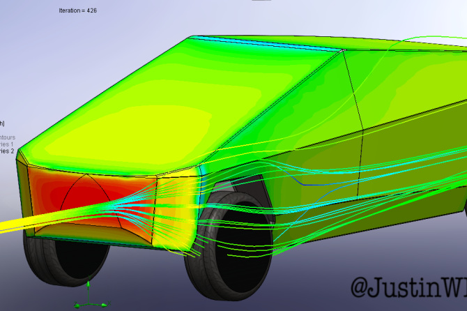Cybertruck air flow Martin