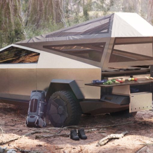 Cybertruck camping