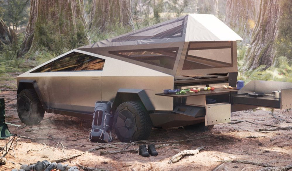 Cybertruck camping