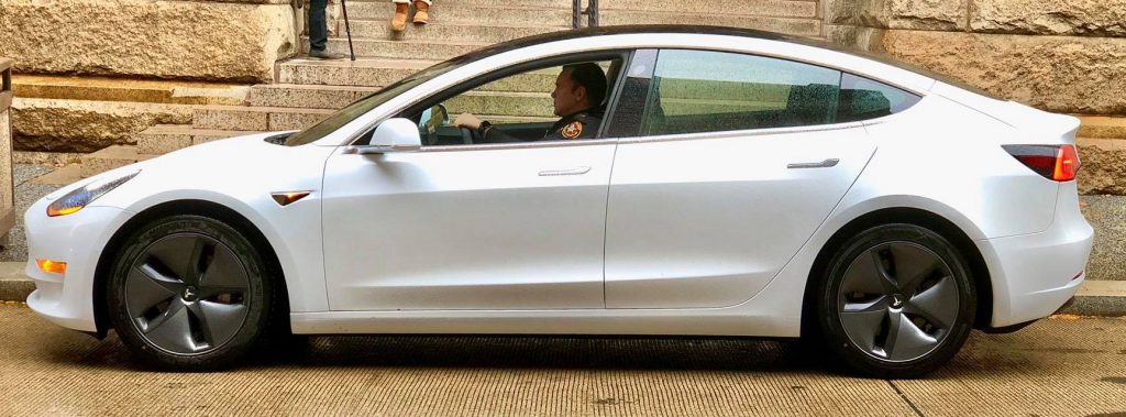 Model 3 police car