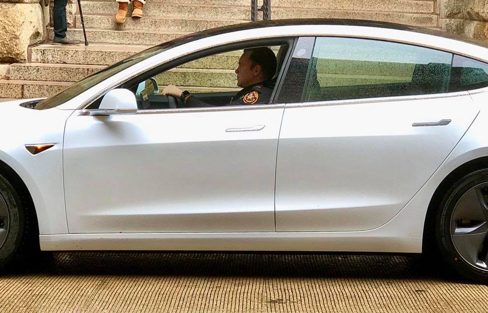 Model 3 police car