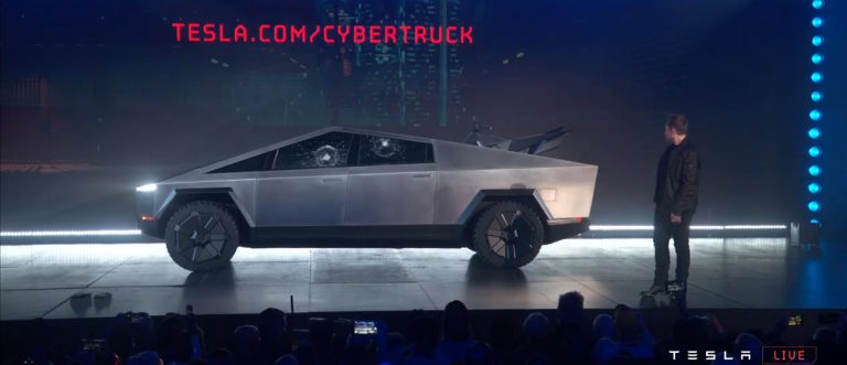 Tesla's "one more thing" from the Cybertruck reveal - an electric