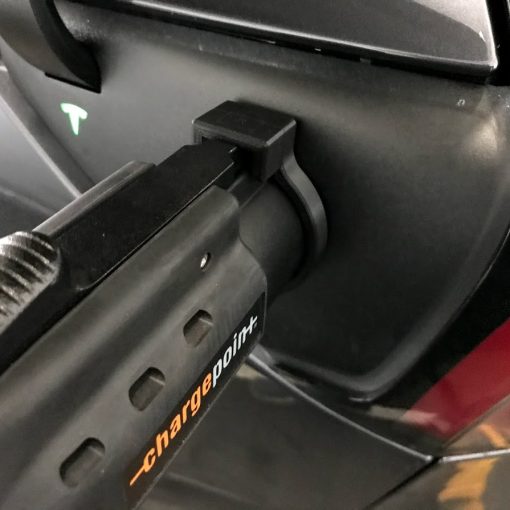 Tesla J1772 lock
