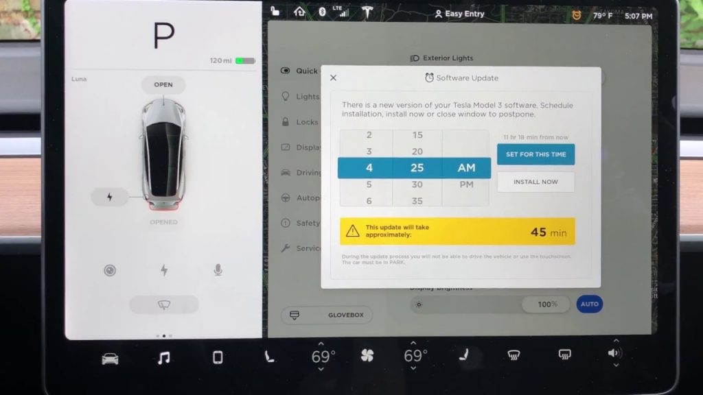 Tesla Software Update