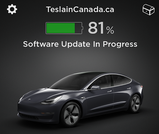 Tesla Software Update app