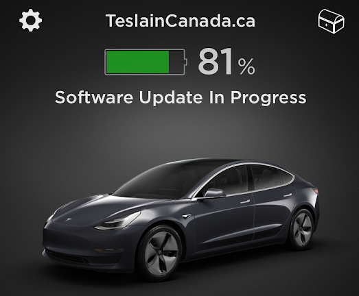 Tesla Software Update app