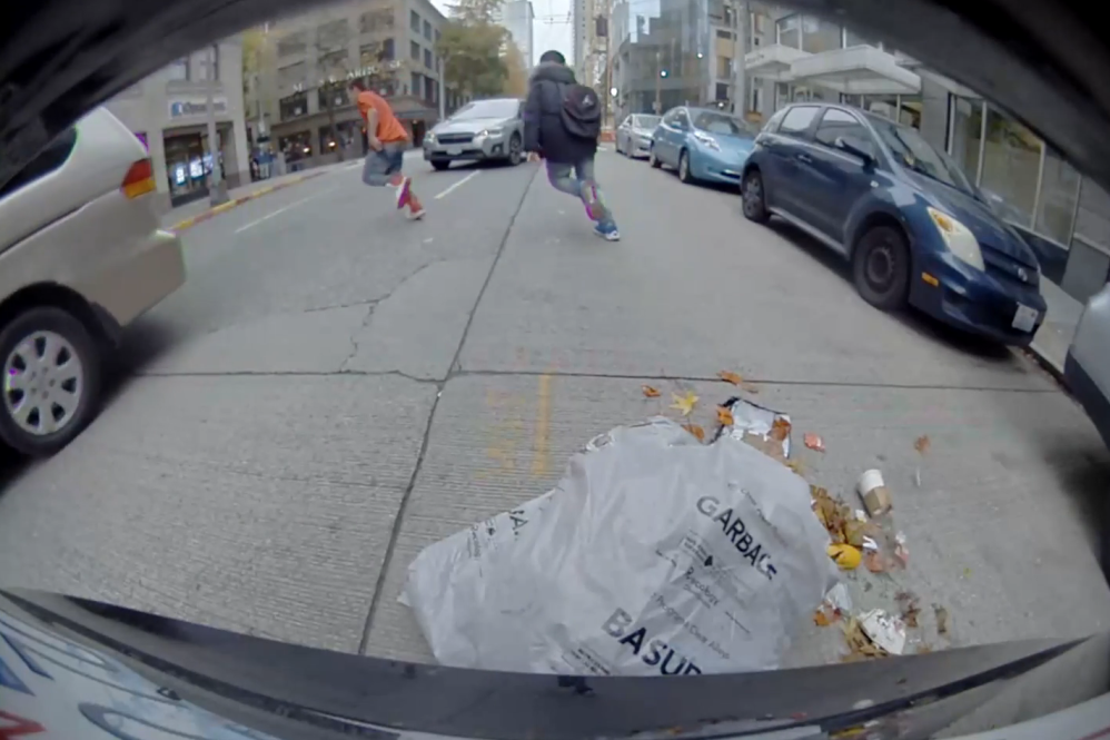 Tesla vandals garbage dumped