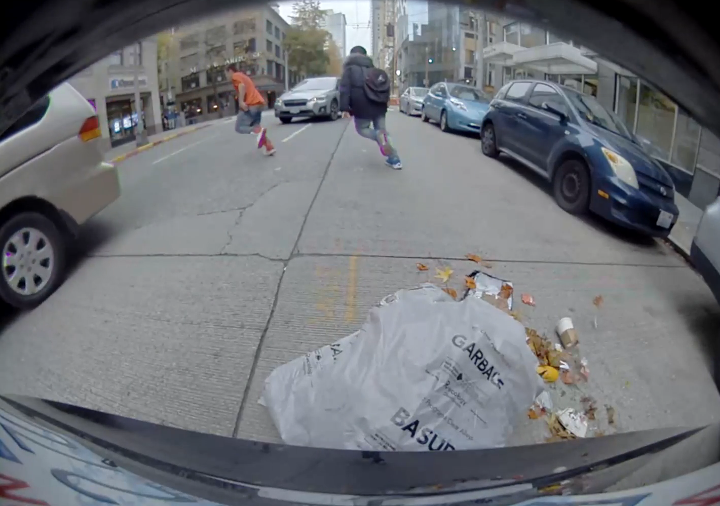 Tesla vandals garbage dumped Tesla vandals garbage dumped
