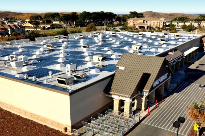 Walmart with Solar in California
