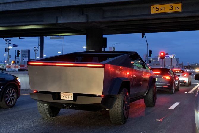 Cybertruck spotted