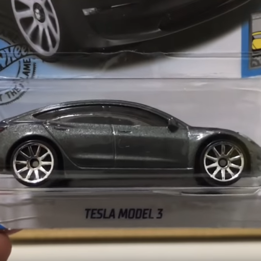 Hot Wheel Tesla Model 3 side