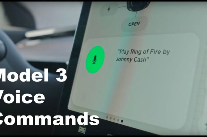 Tesla Model 3 voice commands