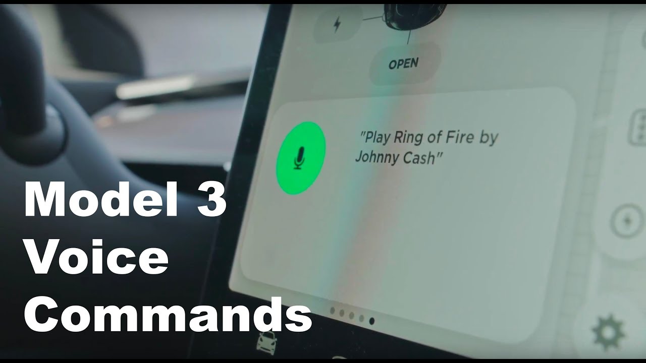 Tesla Model 3 voice commands